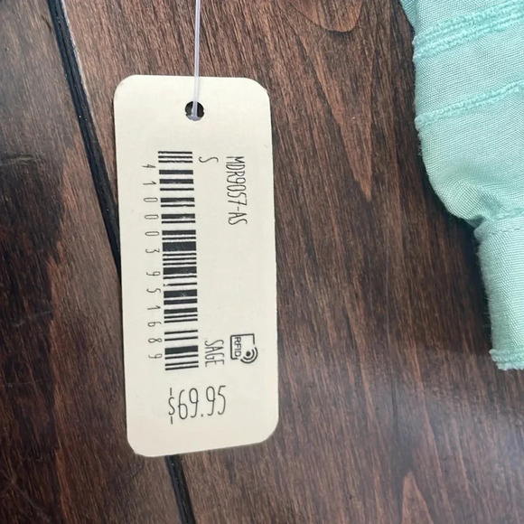 Altar’d State light green short sleeved dress Tiered Flowy Women’s size S NWT - Picture 5 of 12